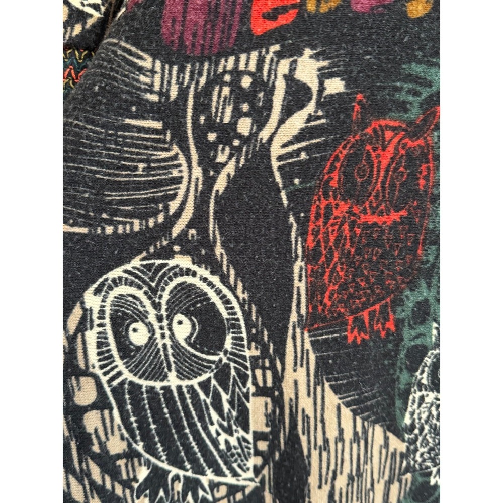 Whimsy‎ Goth Owl Sweater Dress Size Small Boho Forestcore Indie Festival Cottage - Picture 10 of 14